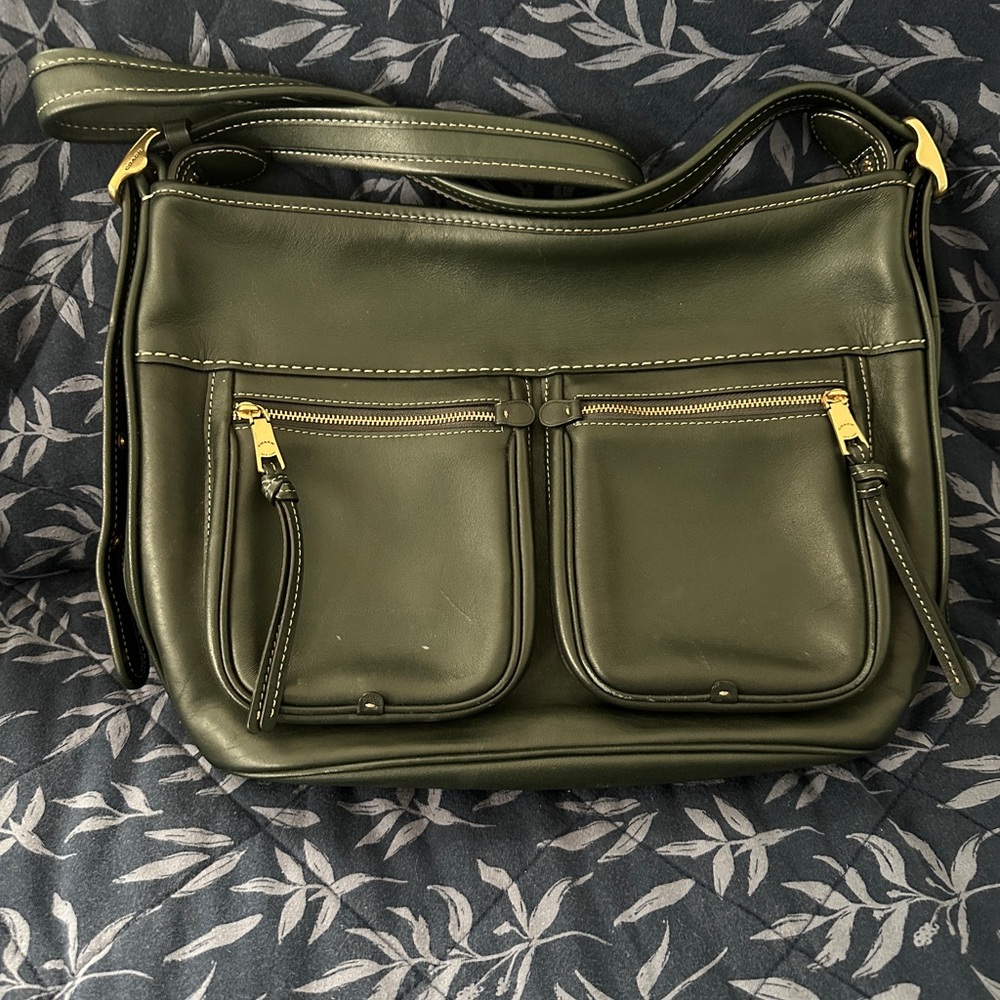 Pre-Owned: COACH Andie Shoulder Bag C5433 Smooth Leather Amazon Green